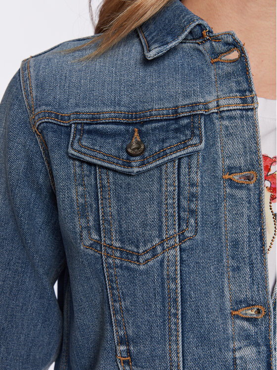 Fracomina Veste en jean FP23SJ4001D40102 Bleu Regular Fit | Modivo.fr