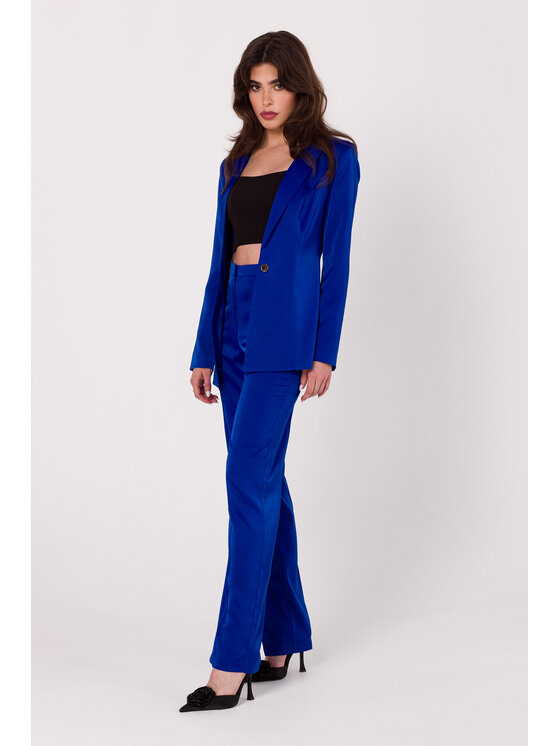 Makover Makover Sako K173 Modrá Modern Fit