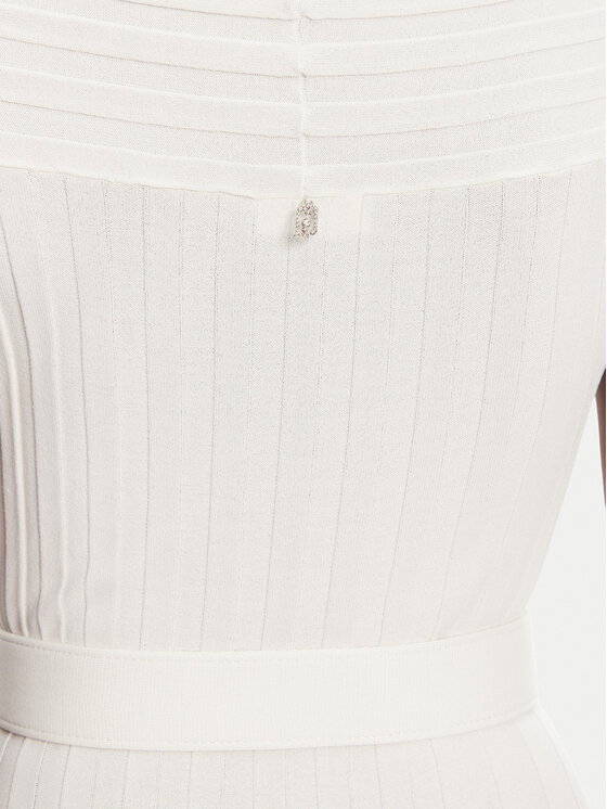 Liu Jo Liu Jo Úpletové šaty WA5365 MS55N Biela Slim Fit