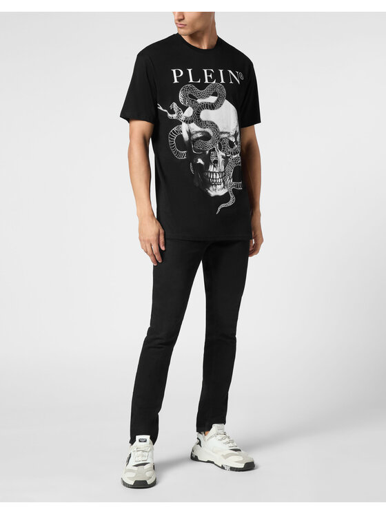 PHILIPP PLEIN PHILIPP PLEIN Tričko 9559 Čierna Regular Fit