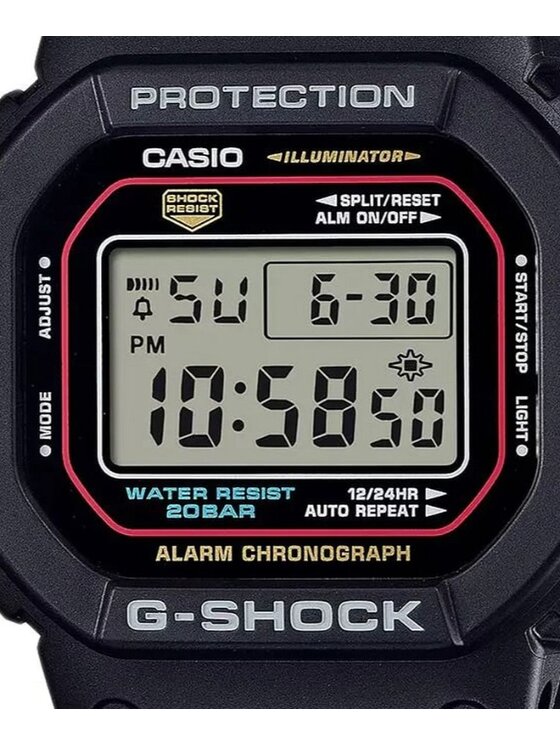 Casio Casio Zegarek DW-5600RL-1ER Czarny