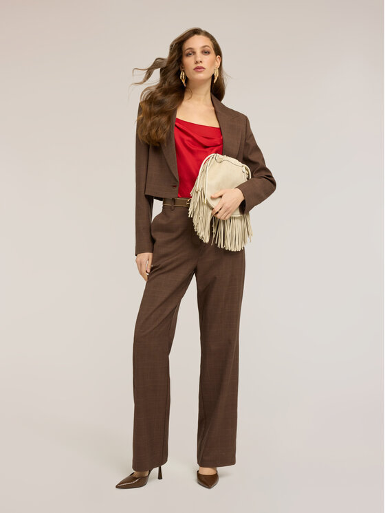 Motivi Motivi Giacca di transizione Q096Q001128N0V2 Marrone Regular Fit