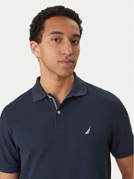 Nautica Nautica Tricou polo Cabin NCCR0110 Bleumarin Classic Fit