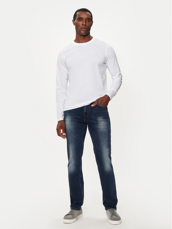 JOOP! Jeans JOOP! Jeans Marškinėliai ilgomis rankovėmis 30033284 Balta Modern Fit