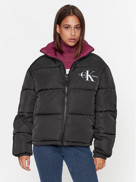 Calvin Klein Jeans Calvin Klein Jeans Zimní bunda 90's J20J222333 Fialová Oversize