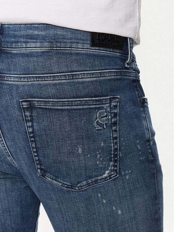 KARL LAGERFELD KARL LAGERFELD Jeansy 265801 551832 Tmavomodrá Slim Fit