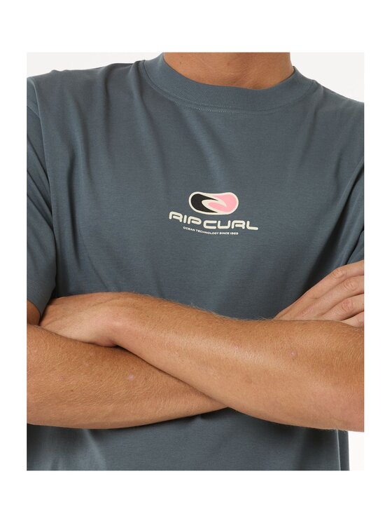 Rip Curl Rip Curl T-Shirt Pill Icon Tee Zielony Relaxed Fit