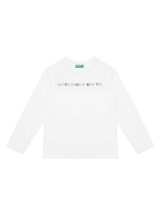 United Colors Of Benetton United Colors Of Benetton Bluză 3I1XC10Q3 Alb Regular Fit