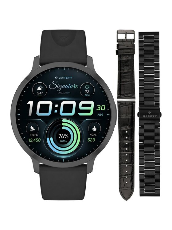 Garett Garett Zegarek 5904238485156-PAY-BLACK Czarny