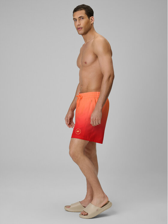 4F 4F Plavecké šortky BEACHWEAR Oranžová Regular Fit