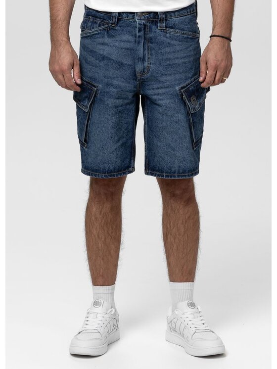 PITBULL PITBULL Szorty jeansowe STRANDWAY Granatowy Regular Fit