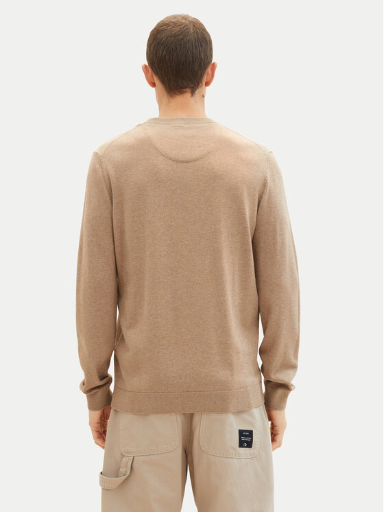 Tom Tailor Tom Tailor Sweter 1038426 Beżowy Regular Fit