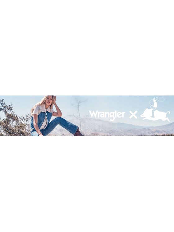 Wrangler Wrangler Jeansy Low Rise Bold Boot Niebieski Bootcut Fit