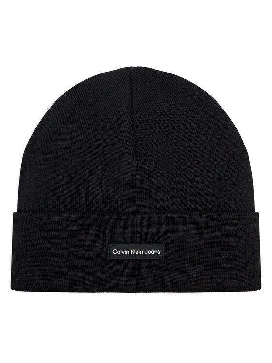 Calvin Klein Jeans Cepure Inst Patch Beanie K60K612322 Melns