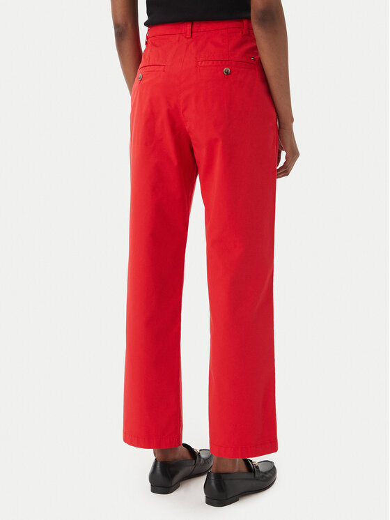 Tommy Hilfiger Tommy Hilfiger Chino kalhoty WW0WW49647 Červená Slim Fit