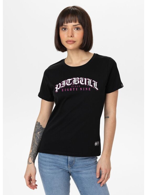 PITBULL PITBULL T-Shirt Koszulka damska TATTOO M Czarny Regular Fit