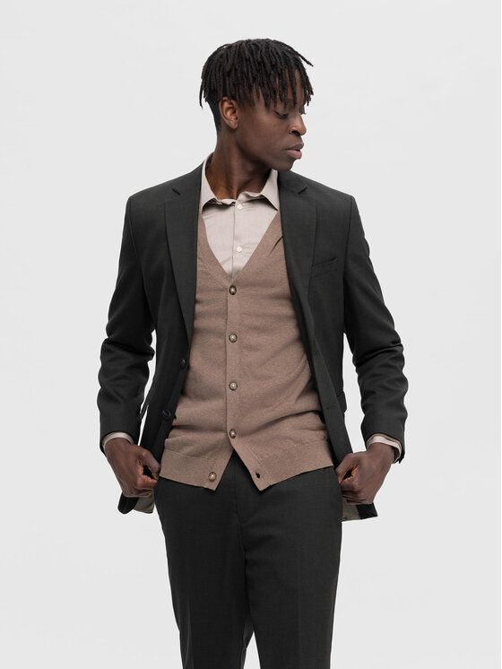 Cardigan marron homme 2025