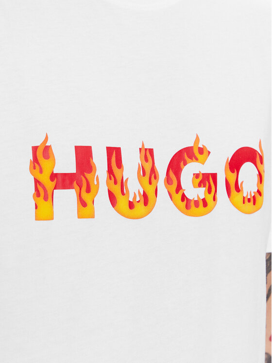 HUGO Hugo T-shirt Danda 50504542 Bijela Regular Fit