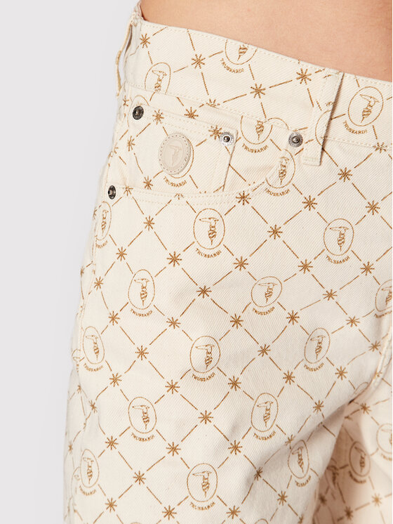 Trussardi Trussardi Džinsiniai šortai 56J00183 Smėlio Regular Fit