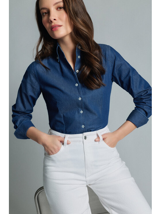 Lancerto Lancerto Koszula Fiorenza Regular KO073126000011 Granatowy Regular Fit