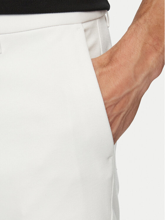 BOSS BOSS Szövet rövidnadrág 50511436 Fehér Regular Fit