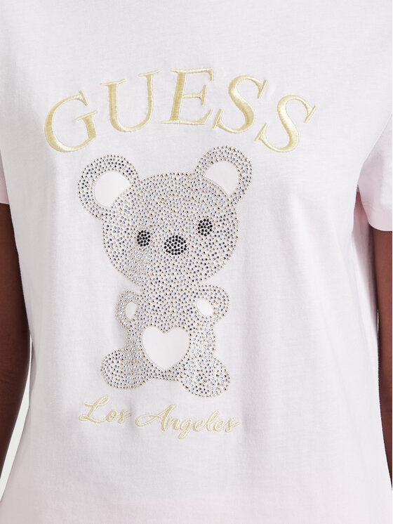 Guess Guess Тишърт V6BI28 K9360 Светлорозов Regular Fit