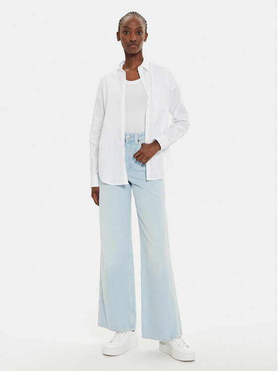 Gap Gap Košulja 841125-06 Bijela Loose Fit