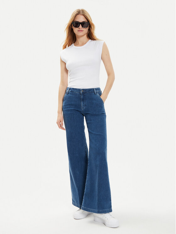 Brave Soul Brave Soul T-shirt LTS-149LILYWH Bijela Straight Fit