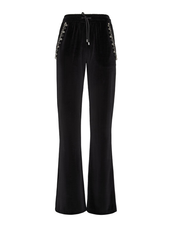 PHILIPP PLEIN PHILIPP PLEIN Joggers kalhoty 5717 Černá Regular Fit