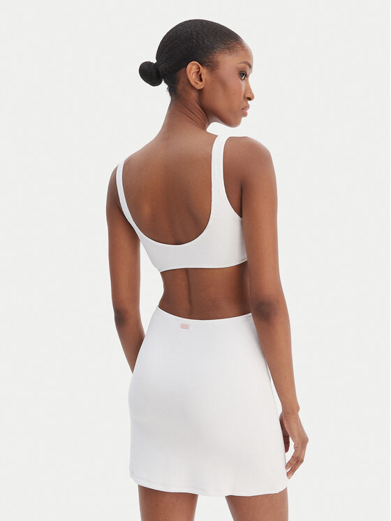 Banana Moon Banana Moon Vestito estivo Friday Scrunchy JAA10 Bianco Slim Fit