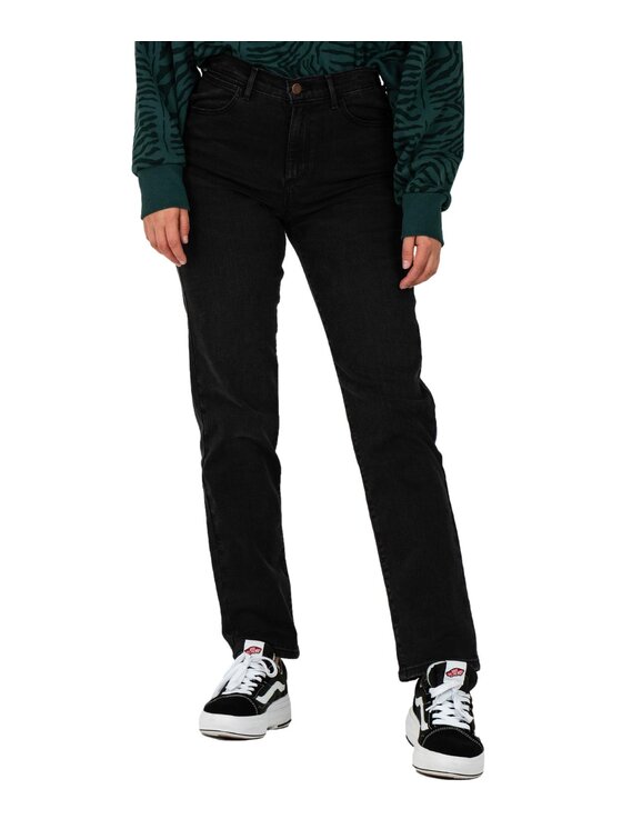 Wrangler Wrangler Jeansy W26RDF449 Czarny Straight Leg