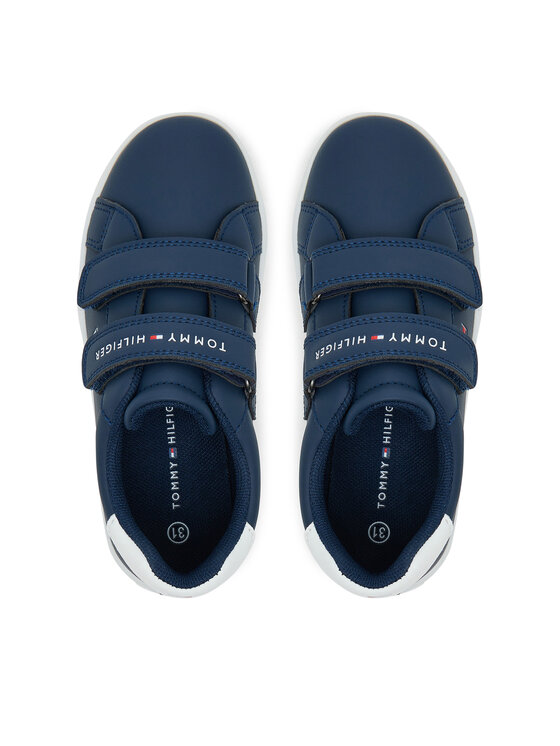 Tommy Hilfiger Tommy Hilfiger Снікерcи Low Cut Velcro Sneaker T1X9-34062-1355 S Cиній