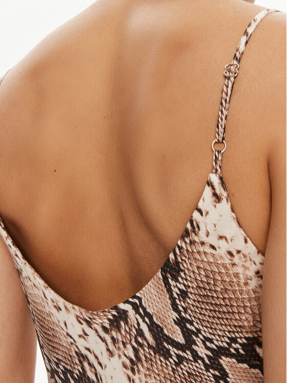 ViCOLO ViCOLO Rochie de zi TB1388 Maro Regular Fit