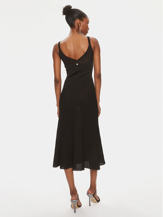 PINKO Pinko Kootud kleit Rana 102105 A19X Must A-Line Fit