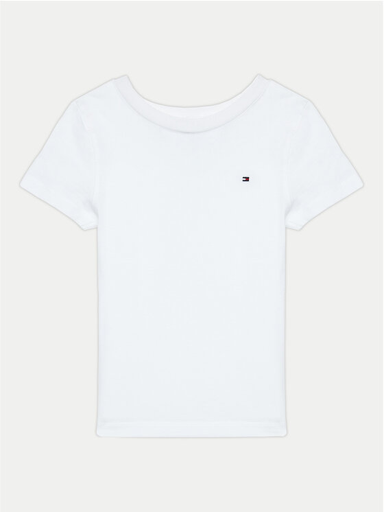 Tommy Hilfiger Tommy Hilfiger Tričko KB0KB04140 S Biela Regular Fit