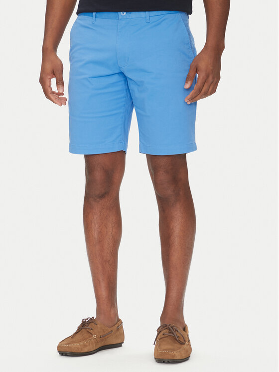 Tommy Hilfiger Bavlnené šortky Brooklyn MW0MW23563 Modrá Regular Fit