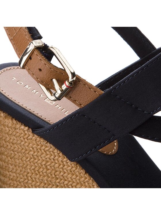 Tommy Hilfiger Espadrilles Iconic Elena Sandal Hardware FW0FW02793 Bleu marine Modivo