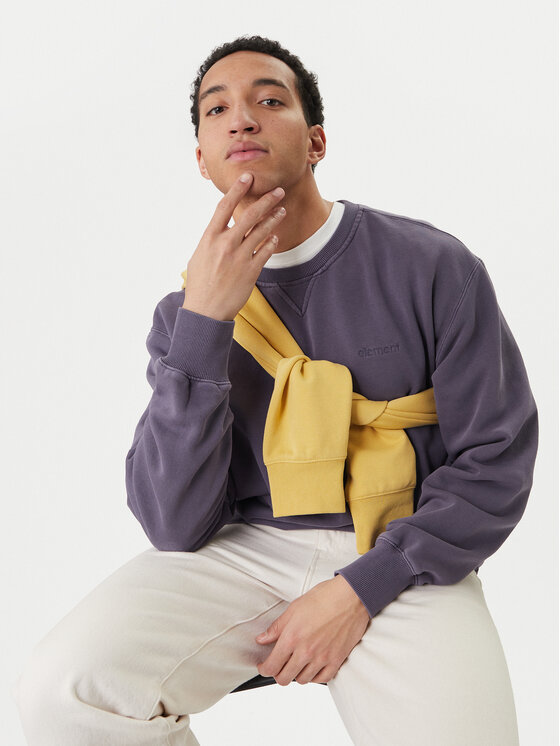 Element Element Bluza Lowcase Pigment Cr ELYFT00172 Fioletowy Relaxed Fit