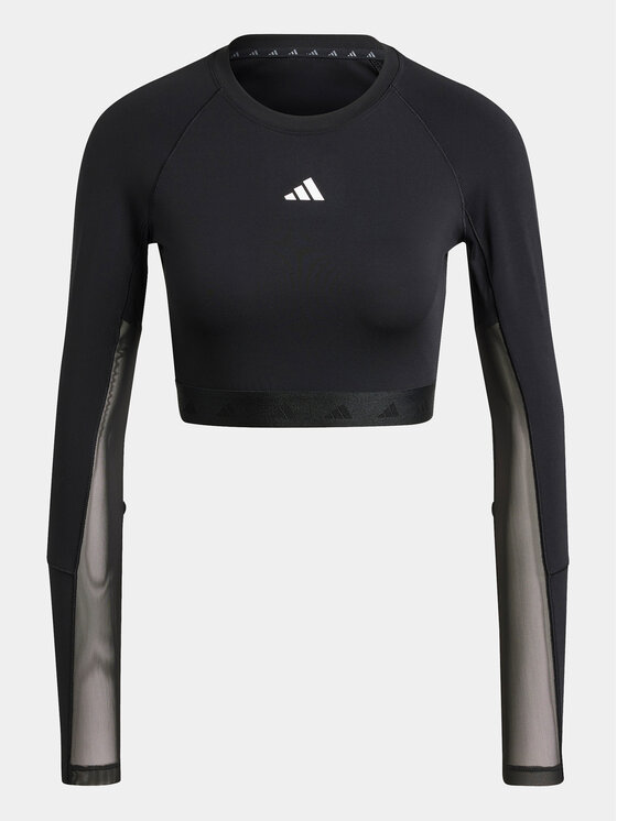 adidas adidas Koszulka techniczna Hyperglam Training IN6773 Czarny Slim Fit