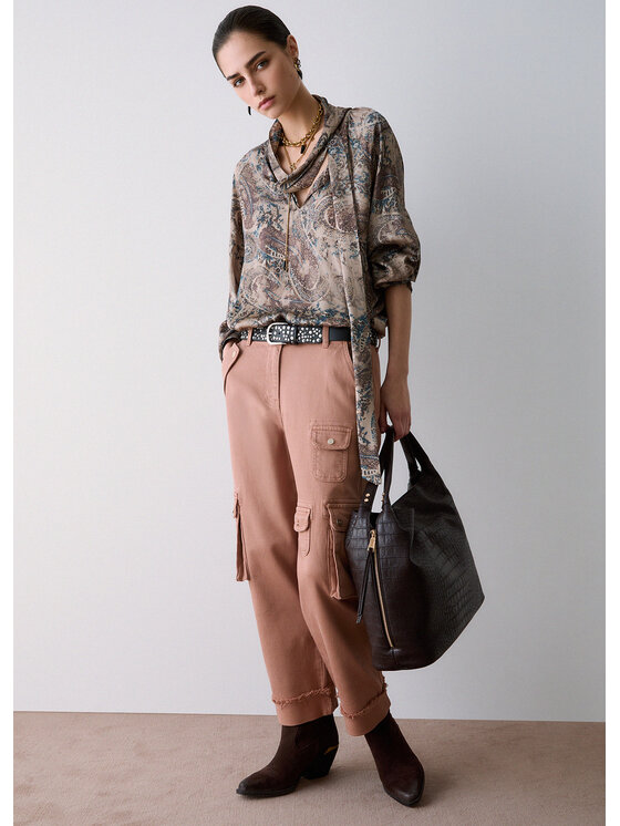 Liu Jo Liu Jo Pantaloni cargo CF6227T1819X0804 Rosa Regular Fit