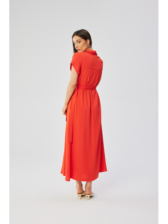 Stylove Stylove Sukienka codzienna S364 Koralowy Comfortable Fit