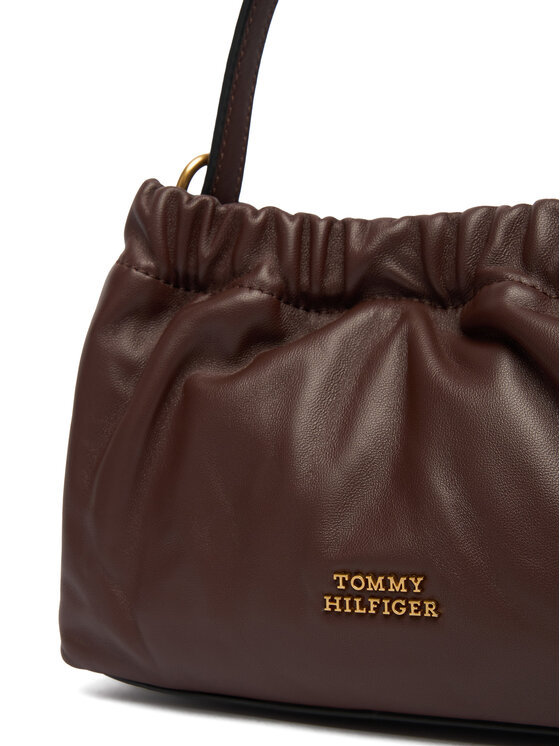 Tommy Hilfiger Tommy Hilfiger Handtasche Soft Leather Mini Crossover AW0AW18306 Braun