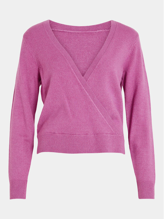 Vila Vila Pulover Ril 14092042 Violet Regular Fit