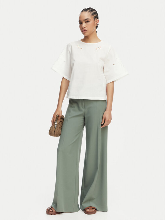 Weekend Max Mara Weekend Max Mara Blúzka Targa 2615941102 Biela Regular Fit