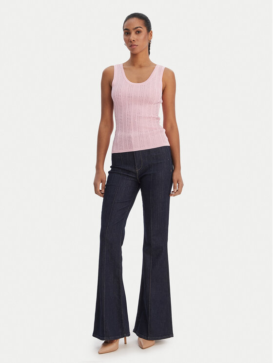 Fracomina Fracomina Top FR26ST4005K524R9 Ružičasta Slim Fit