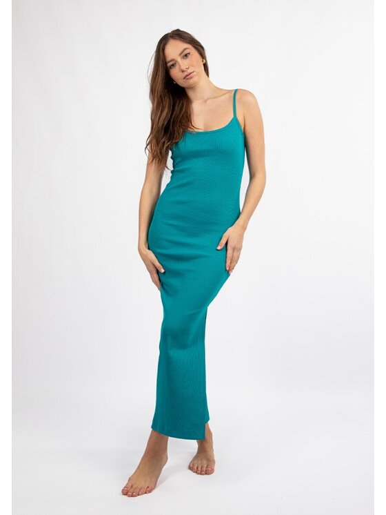 DKaren Sport DKaren Sport Sukienka codzienna DK-K-P7 Turkusowy Slim Fit