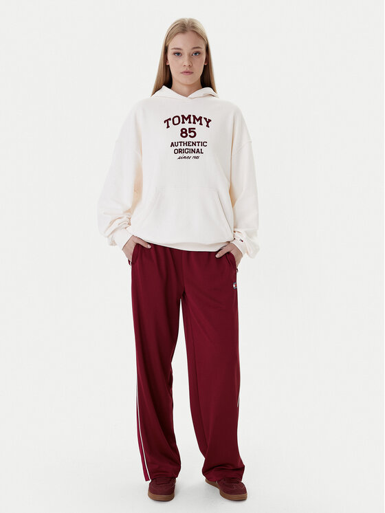 Tommy Jeans Tommy Jeans Teplákové kalhoty Archive DW0DW22633 Bordó Regular Fit