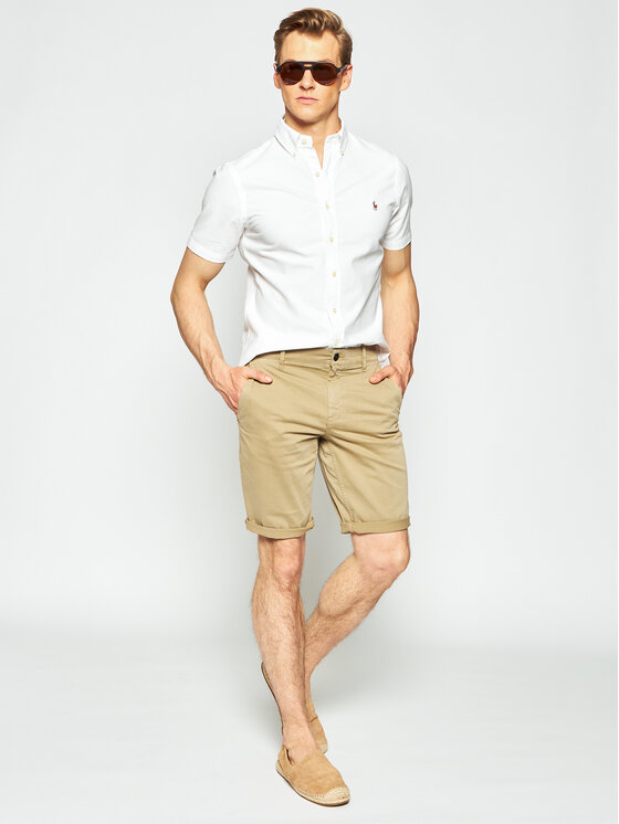 Polo Ralph Lauren Polo Ralph Lauren Cămașă Poplin 710787736 Alb Slim Fit