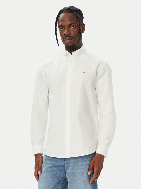 Tommy Jeans Tommy Jeans Риза Oxford DM0DM23711 Бял Regular Fit