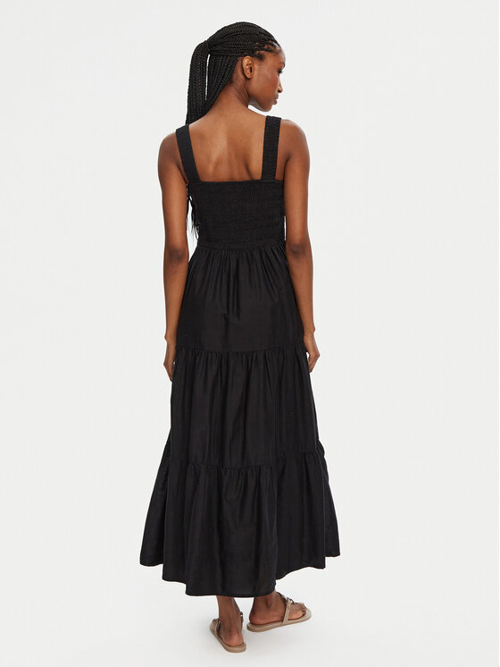 Seafolly Seafolly Sommerkleid Faithful 54865-DR Schwarz Regular Fit